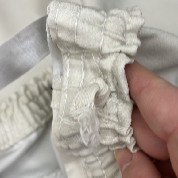 H&M off white floral birds side print elastic waist pants - Picture 10 of 10